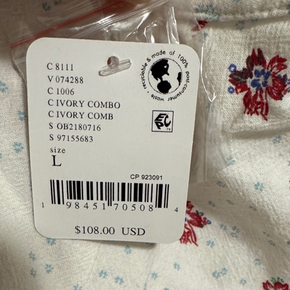 Free People Floral Printed Scoop Neck Sleeveless Low Back Tunic - Picture 6 of 7